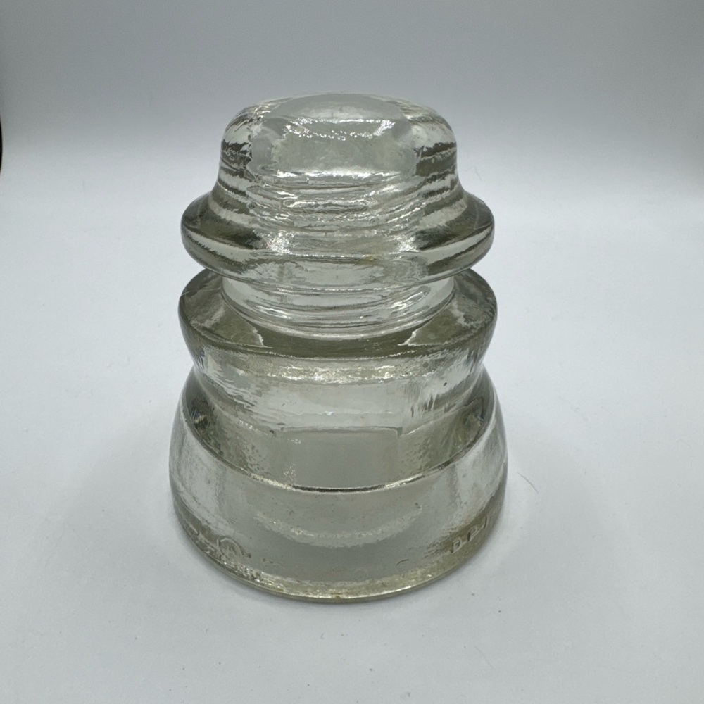 Vintage Armstrong DP1 Glass Insulator - Clear Glass Insulator